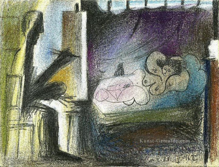 Das Studio Der Künstler und sein Modell L artiste et Sohn modele I 1963 kubist Pablo Picasso Ölgemälde